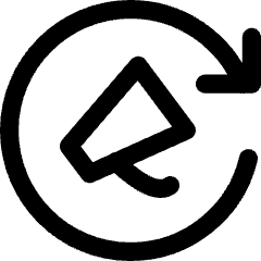 Megaphone Refresh Icon from Core Line Set