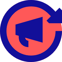 Megaphone Refresh Icon from Sharp Pop Set
