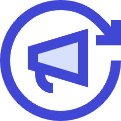 Megaphone Refresh Icon from Sharp Duo Set