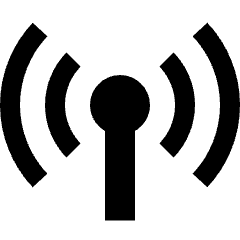 Radio Antenna Signal 1 Icon from Nova Solid Set