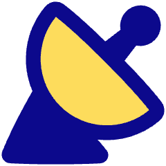 Satellite Dish Icon from Plump Pop Set