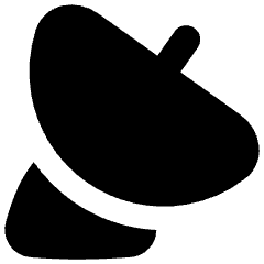 Satellite Dish Icon from Flex Solid Set