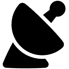 Satellite Dish Icon from Plump Solid Set