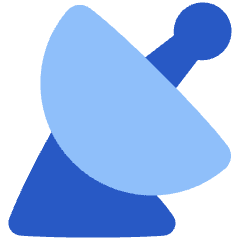 Satellite Dish Icon from Plump Flat Set