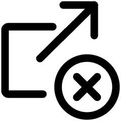 Share External Link Delete Icon from Ultimate Regular Set