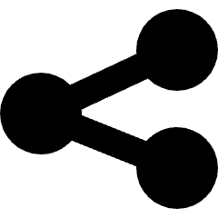 Share Link Icon from Sharp Solid Set