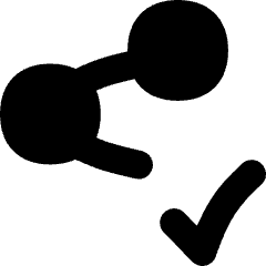 Share Link Approved Icon from Flex Solid Set