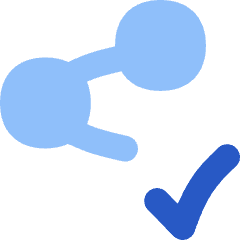 Share Link Approved Icon from Flex Flat Set