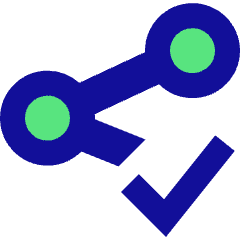 Share Link Approved Icon from Sharp Pop Set