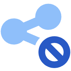 Share Link Block Icon from Plump Flat Set