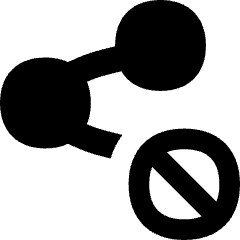 Share Link Block Icon from Flex Solid Set