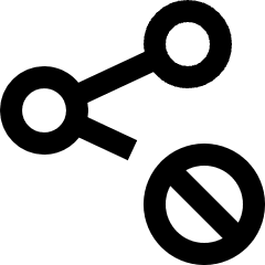 Share Link Block Icon from Sharp Line Set