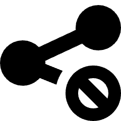 Share Link Block Icon from Sharp Solid Set