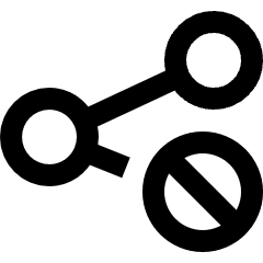 Share Link Block Icon from Sharp Line Set