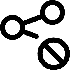 Share Link Block Icon from Core Line Set