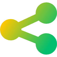 Share Link Icon from Sharp Gradient Set