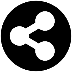 Share Link Circle Icon from Plump Solid Set