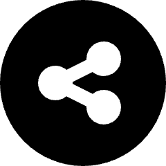 Share Link Circle Icon from Sharp Solid Set