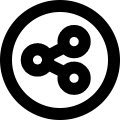 Share Link Circle Icon from Micro Line Set
