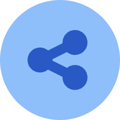 Share Link Circle Icon from Sharp Flat Set