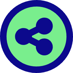 Share Link Circle Icon from Core Pop Set