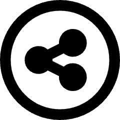 Share Link Circle Icon from Core Remix Set