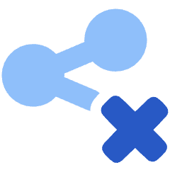 Share Link Disabled Icon from Plump Flat Set