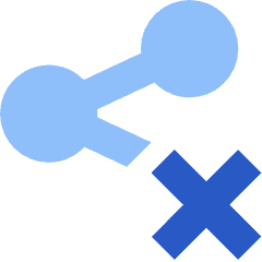 Share Link Disabled Icon from Sharp Flat Set