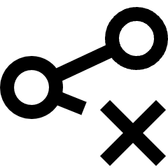 Share Link Disabled Icon from Sharp Line Set