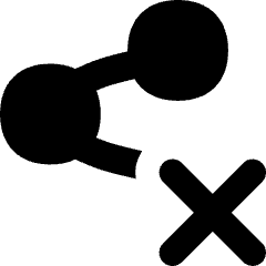 Share Link Disabled Icon from Flex Solid Set