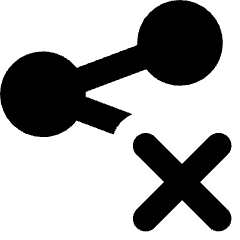 Share Link Disabled Icon from Core Solid Set