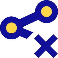 Share Link Disabled Icon from Sharp Pop Set