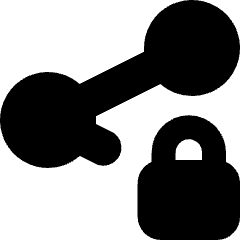 Share Link Lock Icon from Micro Solid Set