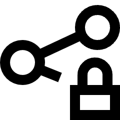Share Link Lock Icon from Sharp Line Set