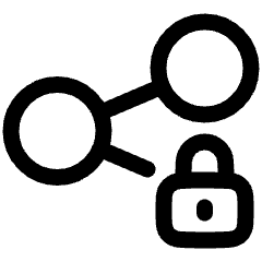 Share Link Lock Icon from Plump Line Set