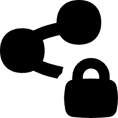 Share Link Lock Icon from Flex Solid Set