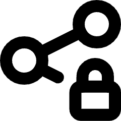 Share Link Lock Icon from Micro Line Set