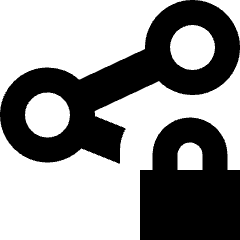 Share Link Lock Icon from Sharp Remix Set