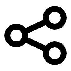 Share Link Solo Icon from Sharp Line Set
