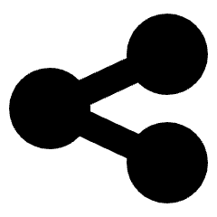 Share Link Solo Icon from Sharp Solid Set
