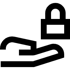 Share Lock Icon from Sharp Line Set