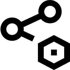 Share Setting Bolt Nut Icon from Sharp Line Set