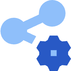 Share Setting Gear Icon from Sharp Flat Set
