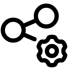 Share Setting Gear Icon from Plump Line Set