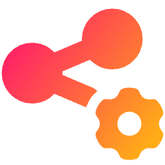 Share Setting Gear Icon from Plump Gradient Set