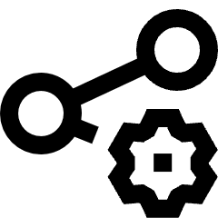 Share Setting Gear Icon from Sharp Line Set
