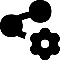 Share Setting Gear Icon from Flex Solid Set