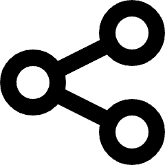 Share Symbol Icon from Micro Line Set