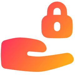 Share Lock Icon from Plump Gradient Set