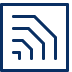 Signal Square Icon from Cyber Line Set